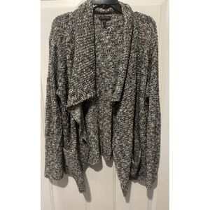 Eileen Fisher Cardigan Organic Alpaca Blend Cotton Open Front Sweater‎ Large